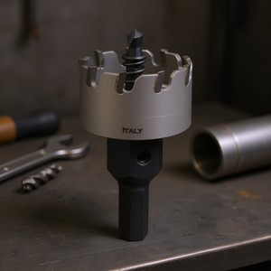 Prendre T.C.T. Scie cloche pour acier inoxydable 10 mm, fabrication italienne, avec tige hexagonale - Product Image 3