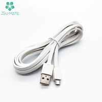 Cable Micro USB redondo blanco A a 5 pines Micro-B USB Quad Cargador Cable Micro USB 2,0 Cable de sincronización de datos para Android