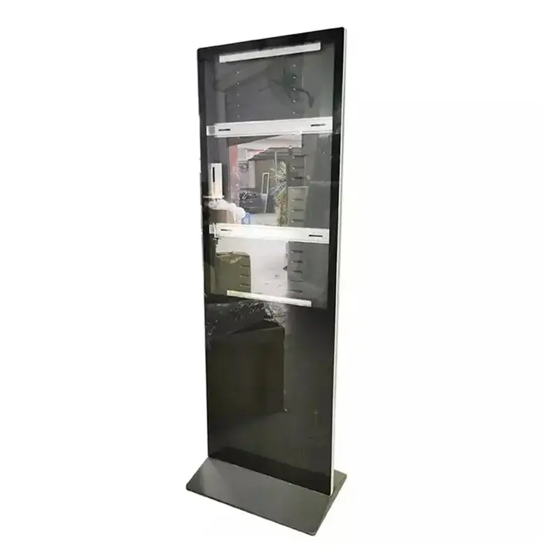 55 Inch Lcd Touch Screen Kiosken Vloer Staande Verticale Display Reclame Speler Digitale Bewegwijzering