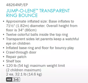 <span class=keywords><strong>Intex</strong></span> 48264 Jump-O-Lene, jouets gonflables pour enfants, anneaux <span class=keywords><strong>de</strong></span> saut transparents - Product Image 5