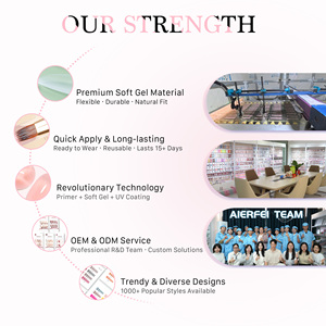 AIERFEI <span class=keywords><strong>Unghie</strong></span> Finte in Gel Morbido di Alta Qualità, 24 Pezzi, Lunghe a Mandorla, Design Elegante Rosa <span class=keywords><strong>per</strong></span> Occasioni Speciali - Product Image 5