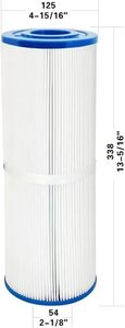 <span class=keywords><strong>Filtre</strong></span> de <span class=keywords><strong>piscine</strong></span> en PET BC-25IN, lavable, facile à nettoyer, compatible avec Filbur FC-2375 FC-2370 J200 M-4326 100586 25392 - Product Image 2