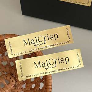 Tùy Chỉnh Nhỏ Không Thấm Nước Vàng Lá Tròn Thương Hiệu Logo Dập Nổi Nhãn Niêm Phong Dán Bạc Lá Dán Dập Nóng - Product Image 1