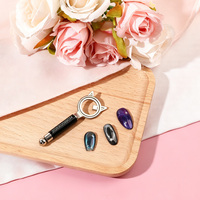 BQAN Outil magnétique professionnel pour ongles, bâtonnet magnétique double extrémité pour effet œil de chat et boule, pour manucure 3D, gel et nail art