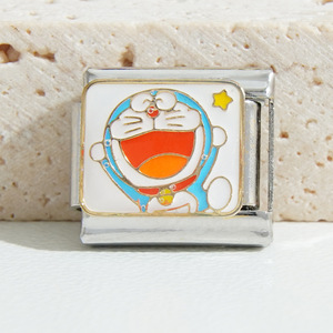 Italian Modular Stainless Steel Charm Bracelet Fruit Design Unisex Jewelry Gift Bezel Setting Color Retaining DIY - Product Image 5