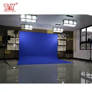 Kapalı video sanal stüdyo boyasız chroma key yeşil ekran arka plan