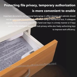 Cerradura Inteligente Tuya BLE BT con Desbloqueo por APP, Cerradura Electrónica Invisible para Cajones, Cerraduras Ocultas para Puertas de Archivadores, Interruptor sin Llave Antirrobo - Product Image 3
