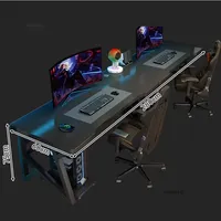 Bureau double pour 2 personnes, idéal pour le télétravail, le gaming et l'étude – Vente directe usine, OEM, ODM, tailles personnalisées, commandes en gros
