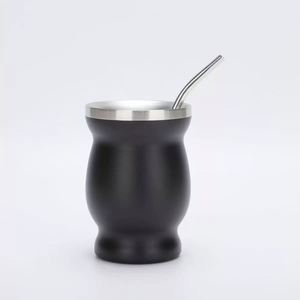 Vaso de Acero Inoxidable de 8oz con Revestimiento Liso, Cuerpo Curvo, Taza para Beber Diaria - Product Image 5