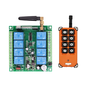 Interrupteur de <span class=keywords><strong>télécommande</strong></span> sans fil industriel 8 canaux 12V 24V 36V CC, contrôle longue distance 800 pieds, interrupteur radio étanche anti-poussière - Product Image 1