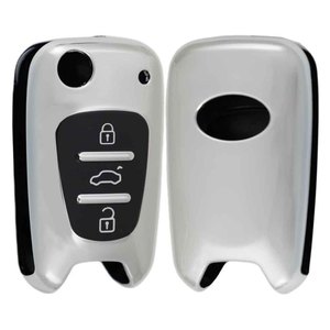 Huanyue Car Key Case Tpu Cover For Hyundai Elantra Reina Sonata Kia K2 K5 Furui Black Vinyl Key Protector - Product Image 2