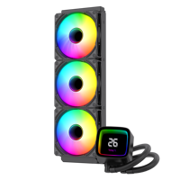 Système de refroidissement liquide pour processeur PC AIO 360 mm avec écran numérique, vente chaude en usine OEM 2026, ventilateur de refroidissement liquide pour processeur ARGB pour le jeu