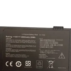 ASUS N550J N550X47JV/S Q550LF N550JK 용 하이 퀄리티 15V 59Wh C41-N550 노트북 배터리