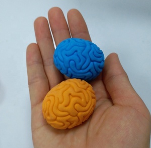 Gommes fantaisie <span class=keywords><strong>en</strong></span> <span class=keywords><strong>forme</strong></span> <span class=keywords><strong>de</strong></span> cerveau 3D pour le dessin - Product Image 4