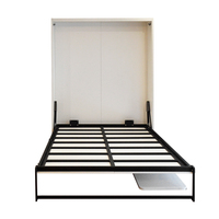 Recommander nouveau design pieds manuels avec bureau lit escamotable horizontal avec bureau pour ensemble de meubles de chambre lits accessoires de lit escamotable