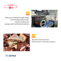 LST Nieuwe 25-35 keer/min Chocolade Fruit & Noten Cluster Machine PLC Besturing Hoge Efficiëntie Chocoladeproductie Apparatuur