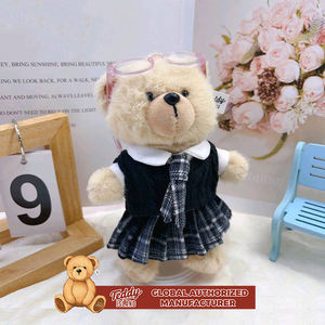 Teddy ISLAND Globale Autorisierung Cartoon-Puppe Plüschtier Kinderstoffpuppe Werbegeschenk mit Kleidung - Product Image 1