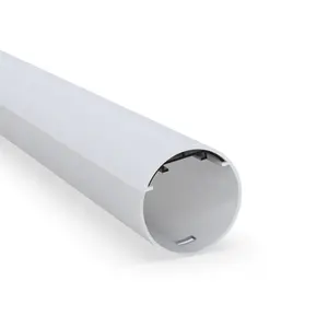 Luz de led de alumínio certificada t8 4ft, tubo redondo, pc, robusto