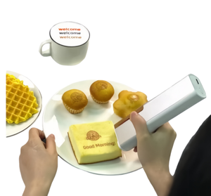Imprimante jet d'encre électrique automatique à encre comestible avec Wi-Fi portable pour l'impression de motifs/logos sur aliments et tissus - Product Image 1