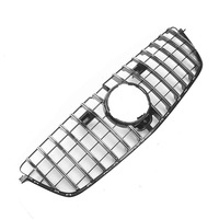 Rejilla Delantera Superior Estilo GT Deportivo, Rejilla de Malla ABS Brillante para Mercedes Benz X166 GL500 GL550 GL63 Años 2013 2014 2015 Versión Alta