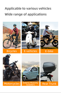 Allarme sicurezza bici fai da te 113dB forte sirena <span class=keywords><strong>2</strong></span> telecomandi funzionamento dispositivo antifurto sensore di vibrazione per la sicurezza del ciclismo - Product Image 6