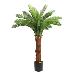 Meervoudige Hoogte 1-6ft Enkele Stam Palm Duurzame Simulatie Boom Kunstmatige Palm Kunstplanten Voor Home Deco Hotel Kantoor