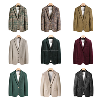 Costume homme 2 pièces taille personnalisable, ensemble de mariage et de bureau élégant coupe ajustée, veste de costume