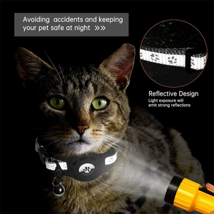 Collier réfléchissant pour chat avec boucle de sécurité et support étanche pour <span class=keywords><strong>Airtag</strong></span> - Product Image 3