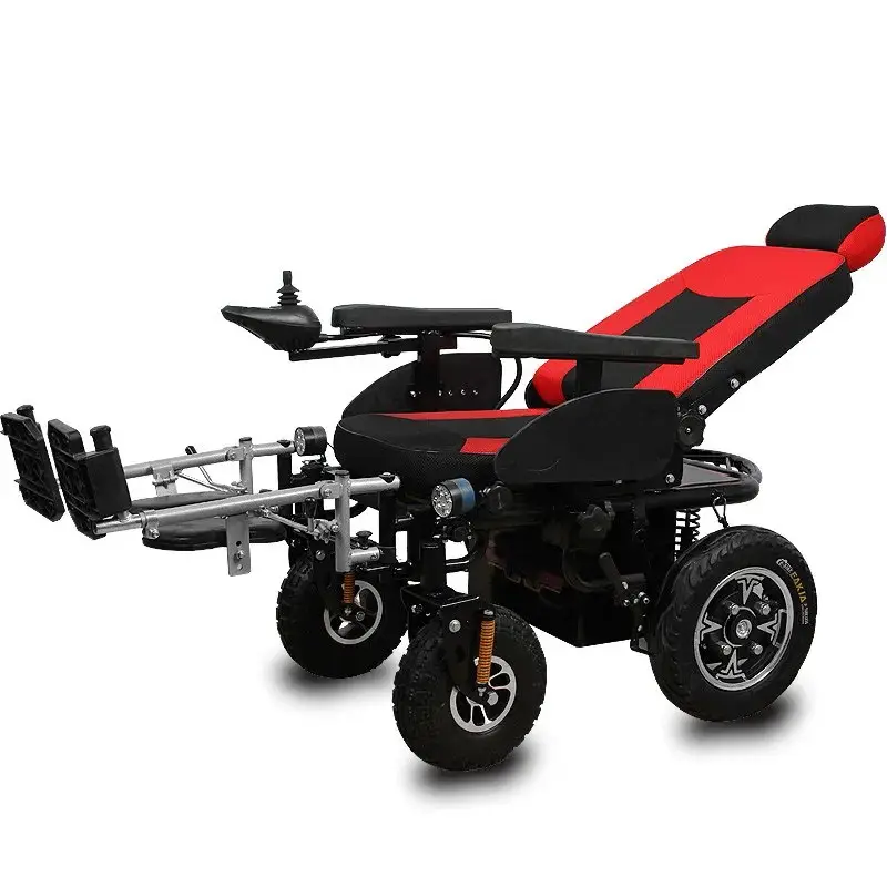Sedia a rotelle elettrica pieghevole sedia a rotelle elettrica leggera motore per adulti per anziani disabili