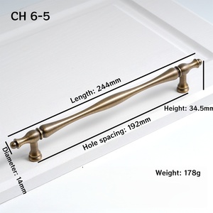 Furniture Hardware Soild Brass Kitchen Cabinet Pull Handles and <strong>Knobs</strong> <strong>for</strong> Bedroom Wardrobe <strong>Dresser</strong> Kitchen Cabinets Pull Handle - Product Image 6