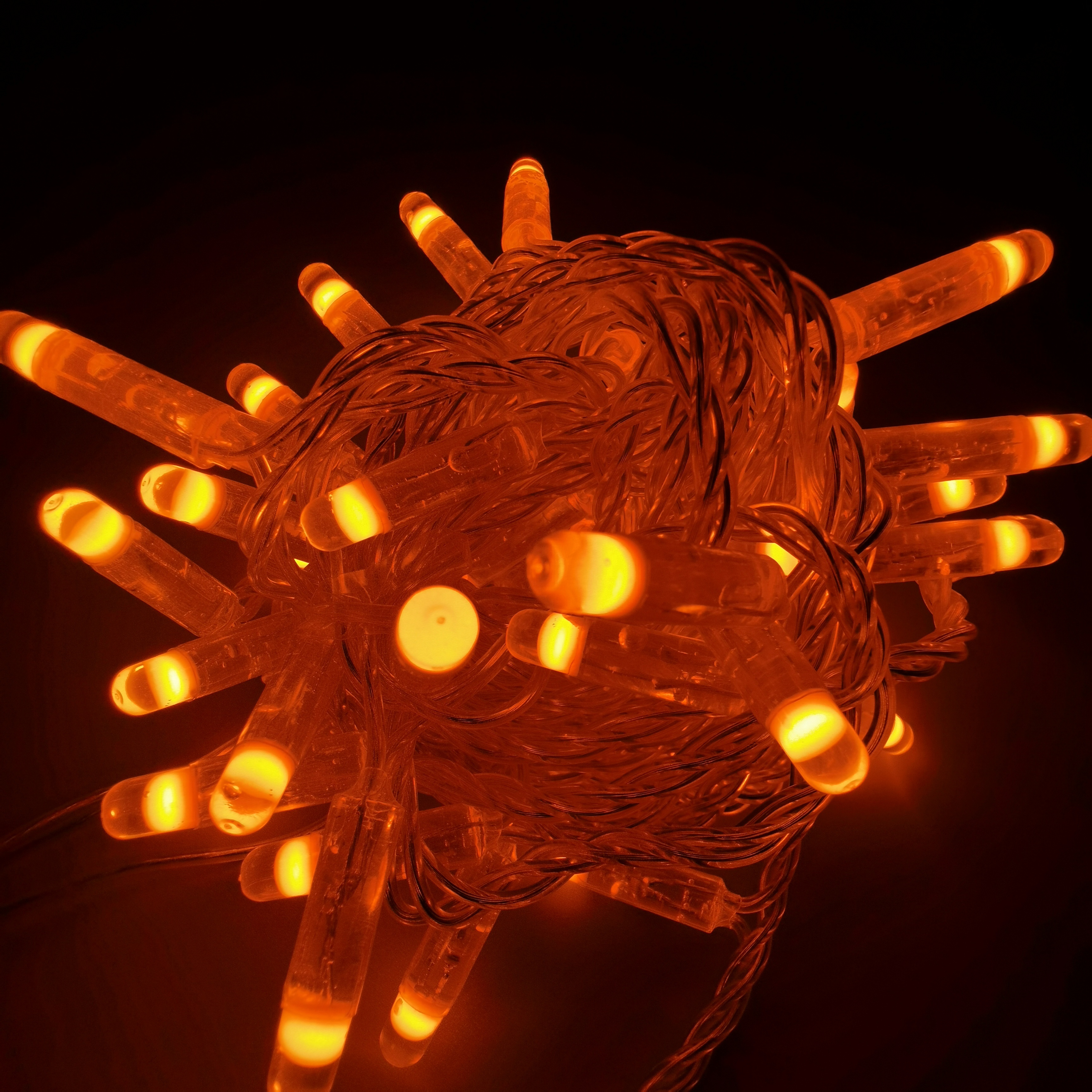 Энергосберегающая Праздничная Декоративная гирлянда IP65, 6 Вт, ПВХ-провод, красная, зеленая, желтая, синяя, розовая светодиодная гирлянда