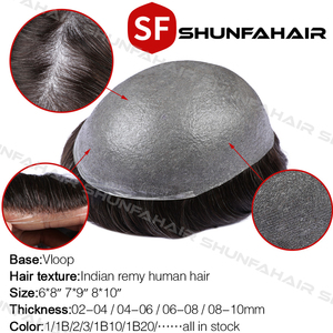 Sistema Capilar <span class=keywords><strong>de</strong></span> Silicona Vloop <span class=keywords><strong>para</strong></span> Hombre, Peluca <span class=keywords><strong>de</strong></span> Cabello Humano Real, Fabricada en China, Mejor Línea <span class=keywords><strong>de</strong></span> Cabello Natural - Product Image 5
