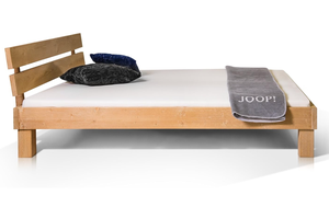 Ensemble de lit complet en <span class=keywords><strong>bois</strong></span> de pin (cadre de lit + tables de chevet + commode) pour projet hôtelier et villa - Product Image 4