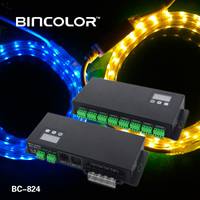 BC-824 24 canaux 860w 12v 1720W 24V pwm led rgb DMX512 décodeur de puissance pilote DMX haute puissance