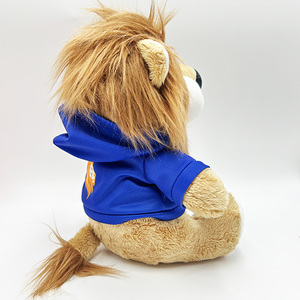 <span class=keywords><strong>Peluche</strong></span> <span class=keywords><strong>Leone</strong></span> Personalizzato con Logo Stampato su Maglietta 20cm per Laurea - Product Image 4