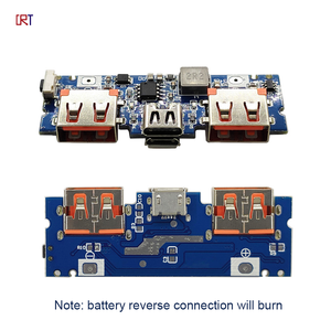 Loại-C đôi USB sạc cổng sạc kho báu Bảng điều khiển điện tăng cường mô-đun 5V 2.4A điện thoại di động cung cấp DIY Mainboard - Product Image 5