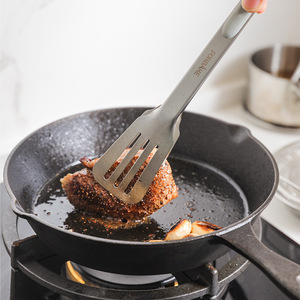 Fabake Stainless Steel Food <b>Tongs</b> Long Handle Heat Resistant For Frying And Grilling - Product Image 2