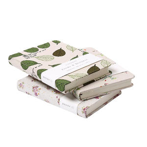 Carnet de notes en tissu fleuri, planificateur personnalisé OEM, couverture rigide, agenda - Product Image 1