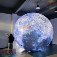 Ballons gonflables géants LED Lune Planète, imprimés UV, étanches, pour la publicité événementielle et les décorations