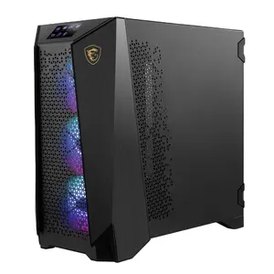 MSI PROSPECT 700R Black Steel / Tempered Glass ATX Mid Tower Cases - 4 ARGB Fans - 4.3" Touch Panel