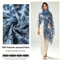 Tissu Jacquard Teint en Fil 100% Polyester, Résistant à la Décoloration, Largeur 148CM, Fourniture Directe Usine pour Jupes, Blouses et Vêtements Féminins