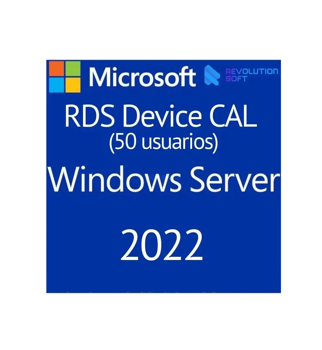 Microsoft Windows Server 2022 RDS CAL บริการเดสก์ท็อประยะไกลการเชื่อมต่ออุปกรณ์ 50 อุปกรณ์การปฏิวัติแบบนุ่ม