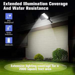 Lámpara Solar LED de 300W 500W 600W 1000W, Precio de Fábrica, Policristalina, para Exteriores, IP65, con Batería AC, para Alumbrado Público - Product Image 3