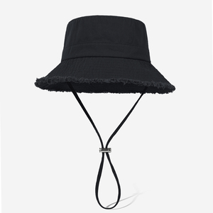 Cappello da <span class=keywords><strong>Pescatore</strong></span> Personalizzato con Ricamo 3D a Tinta Unita, Fiocchi e Cartoni Animati, a Tesa Larga, in Denim e Flanella - Product Image 4