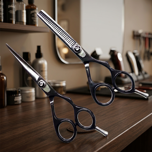 Ciseaux professionnels pour la coupe des cheveux, en acier inoxydable japonais J2, lames aiguisées et légères, pour droitiers, manche long, usage en salon - Product Image 2