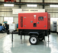 Generador Diésel Móvil Tipo Remolque de 40kW 50kva 60kw 80kw, Resistente a la Intemperie, para Uso en Exteriores, Entrega Rápida, Suministro Directo de Fábrica