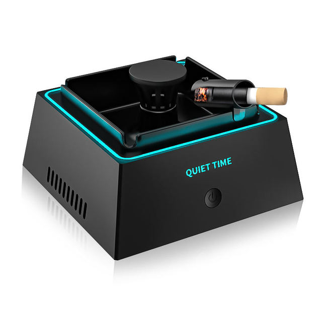 Portable Automatic Ashtray Air Purifier Function Odor Smoke Removal Ashtray Anion Negative Ion Air Purifier for Home Car