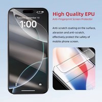 Protection d'écran hydrogel 5A EPU anti-traces de doigts électroplaqué 3D de haute qualité pour iPhone 17 Pro avec revêtement oléophobe – Offres