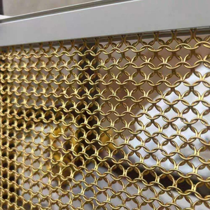 Grille acoustique décorative en maille pour cinéma, réduit l'écho, améliore l'effet sonore, en acier inoxydable, maille métallique en spirale - Product Image 5