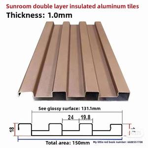 Tetto ondulato in alluminio moderno, - Product Image 2